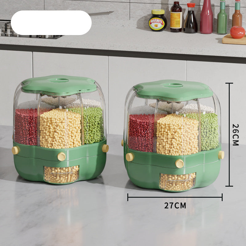 Large Food Storage Container 360 Rotating