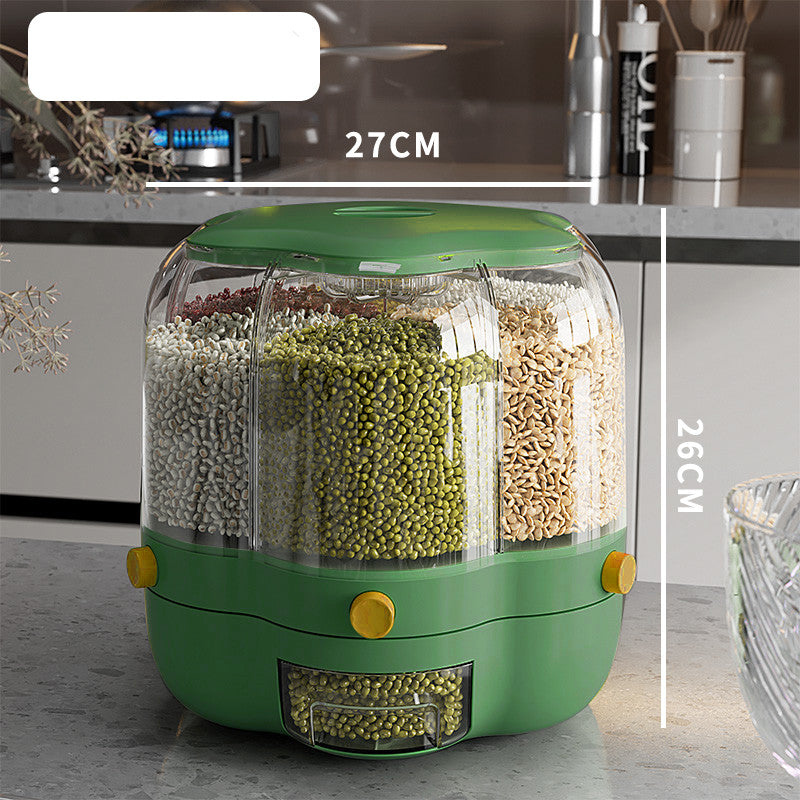 Large Food Storage Container 360 Rotating