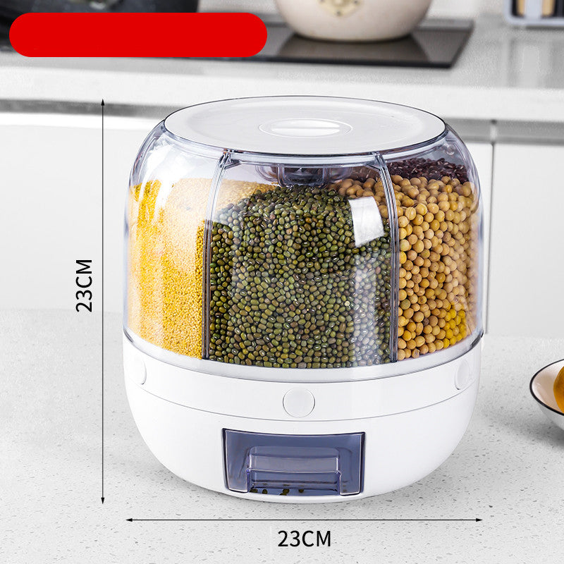 Large Food Storage Container 360 Rotating