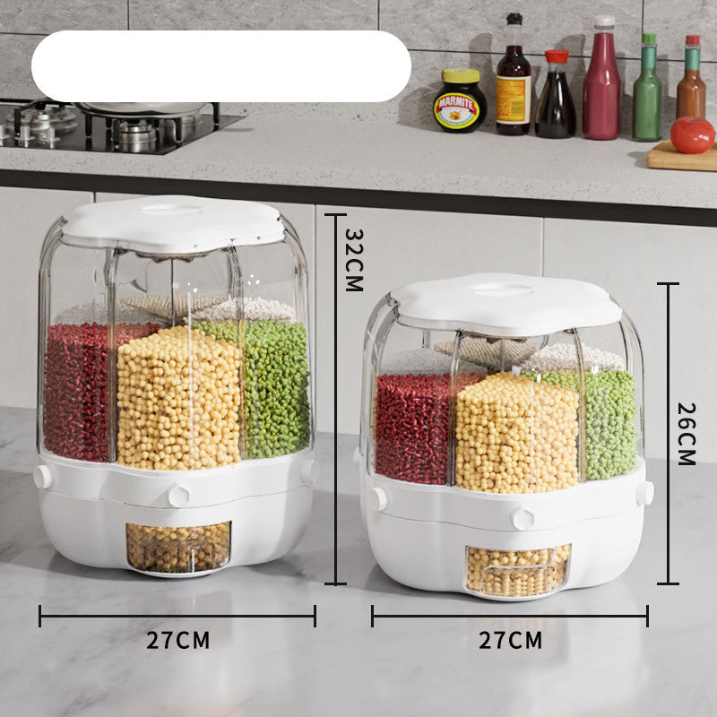 Large Food Storage Container 360 Rotating