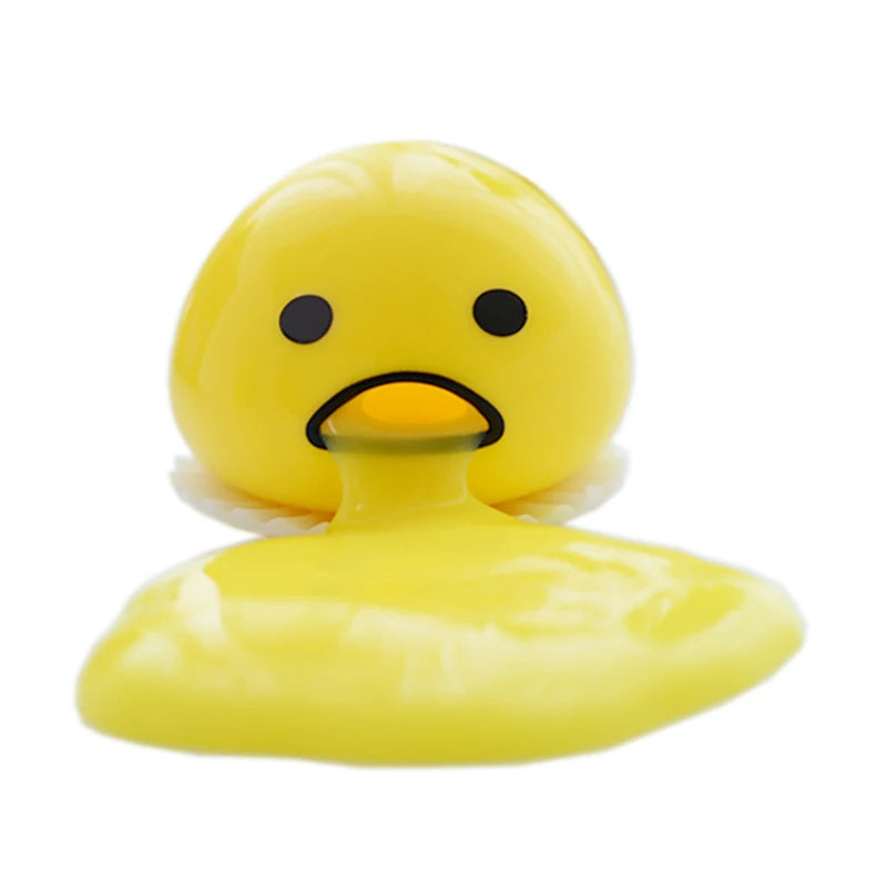 Funny Egg Yolk Squishy Toys Squeeze Ball Vomit Custard Bun Creative Stress Relief Vent Relieve Pressure Sticky Toys