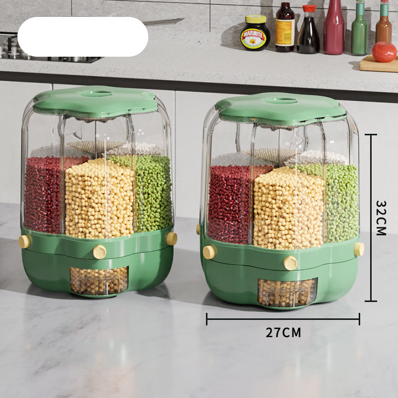 Large Food Storage Container 360 Rotating