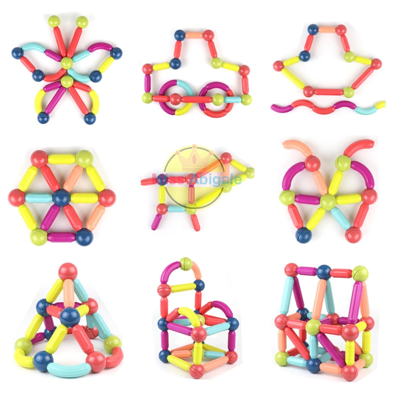 Magnetic toy sticks