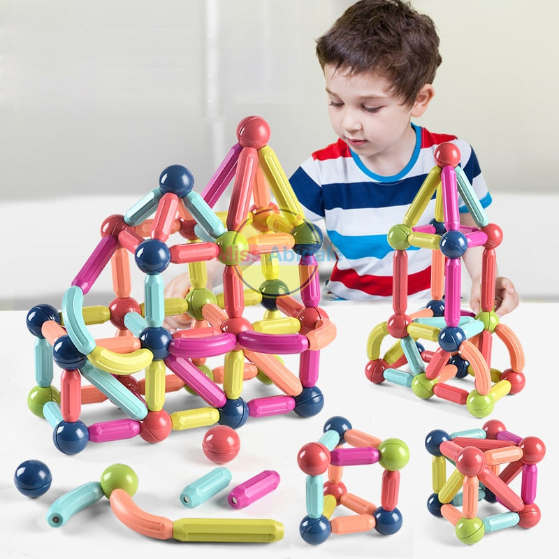 Magnetic toy sticks